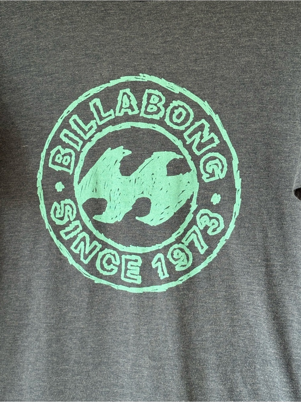 Billabong Men's Slate Blue Surfer T-Shirt Medium EUC - Picture 3 of 5